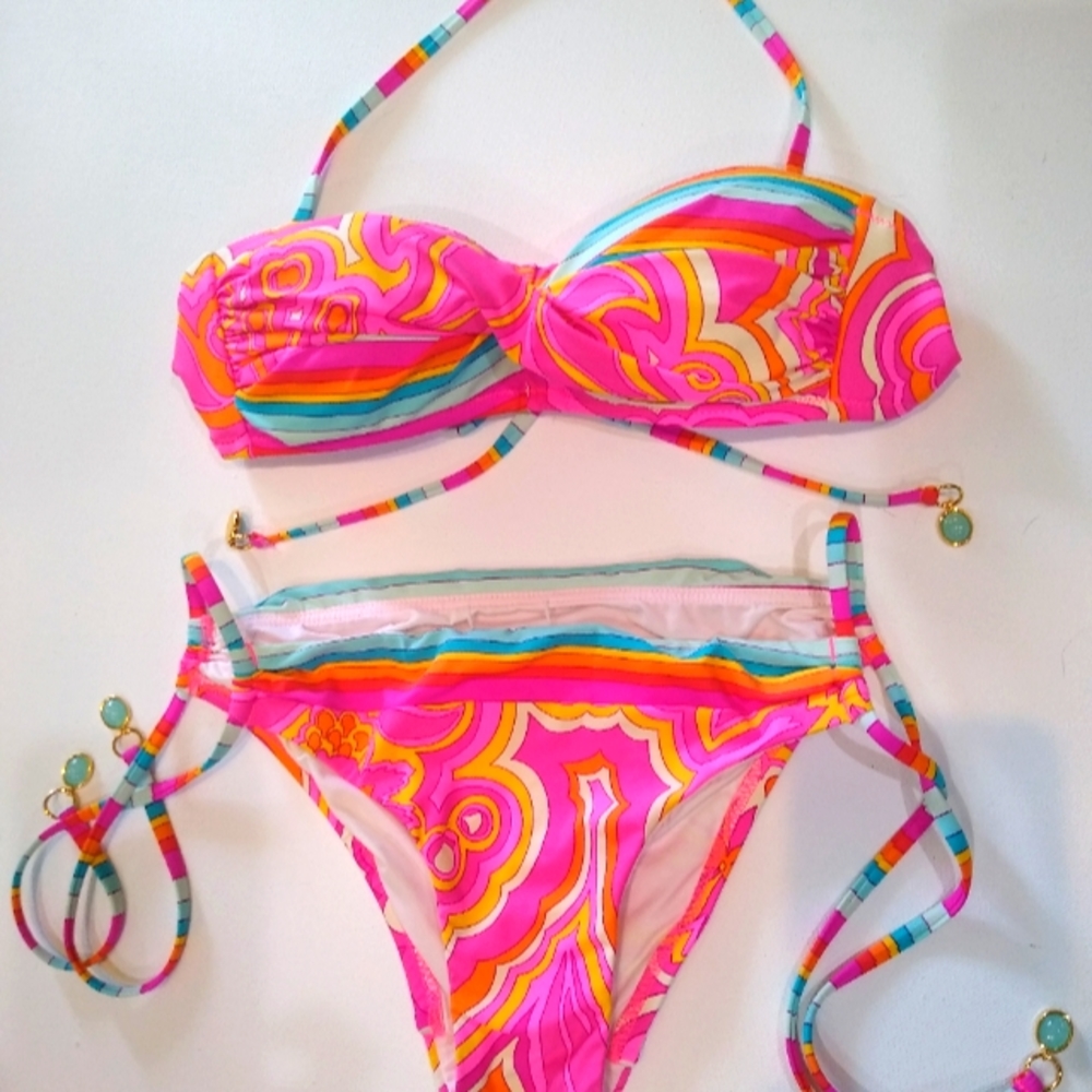 Trina Turk Mermaid Bandeau Bikini Set